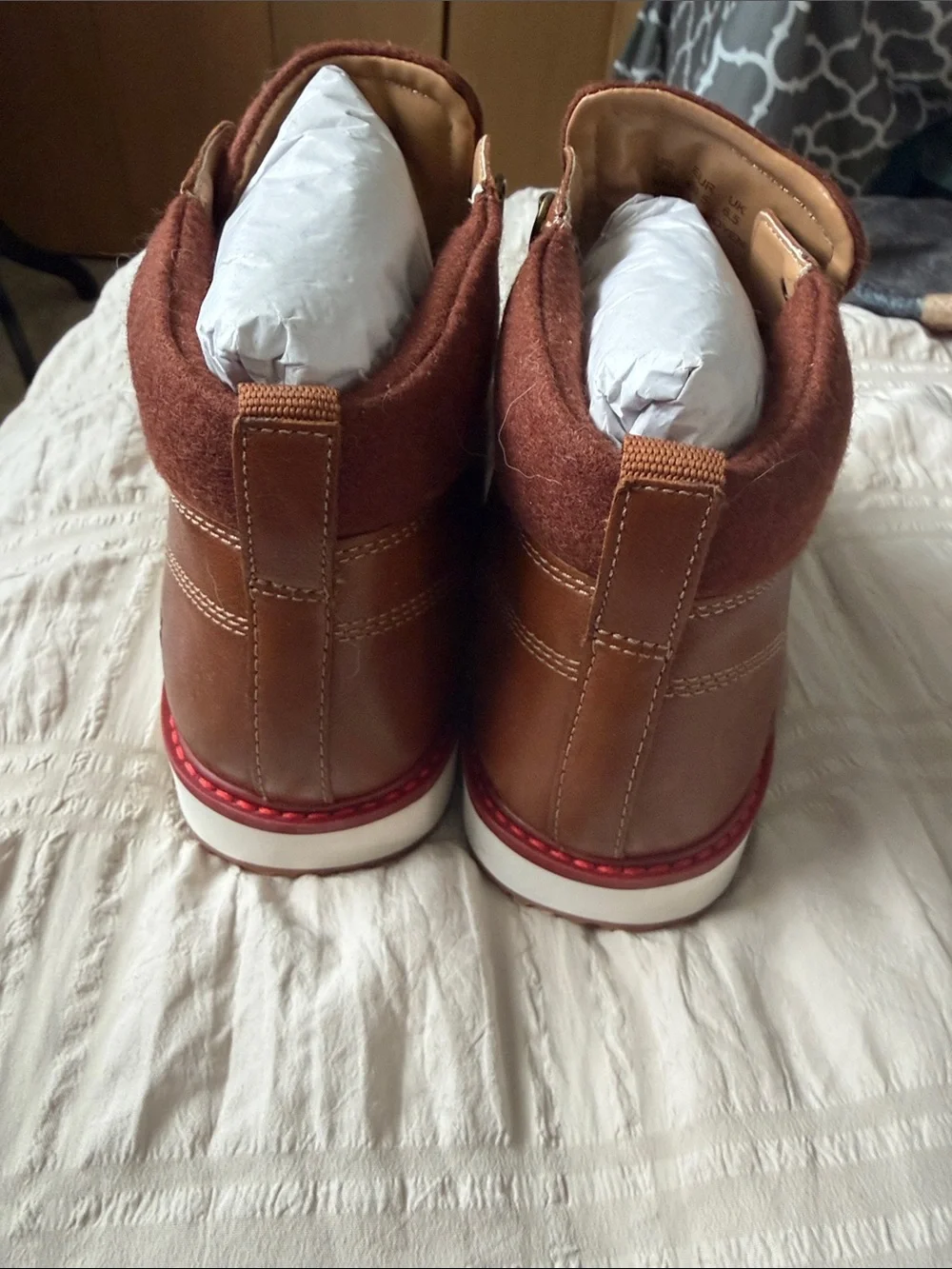 Hush Puppies Men’s Brown Leather Hiker Boots